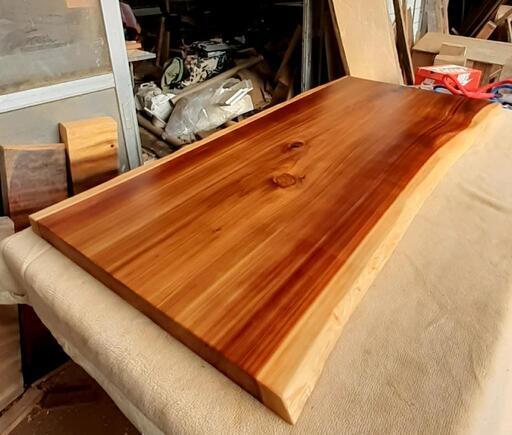 高級　杉　銘木　一枚板　ダイニング　テーブル　1