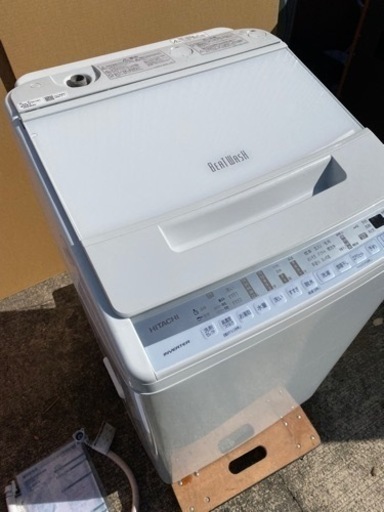 HITACHI 洗濯機 BW-V70F 2020年製 7.0kg ビートウォッシュ●