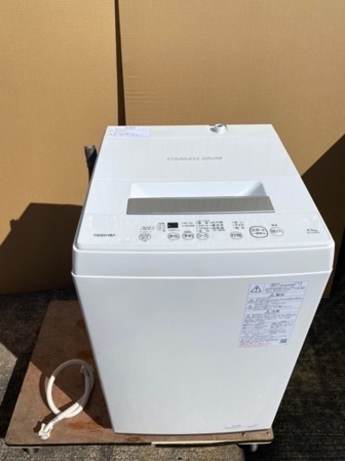 東芝　洗濯機　AW-45M9  4.5Kg 2020年製●AA02G033