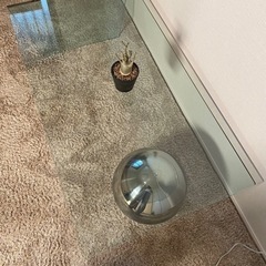 カッテランイタリア グローブ 強化ガラス センターテーブル 定価約38万