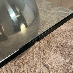 カッテランイタリア グローブ 強化ガラス センターテーブル 定価約38万