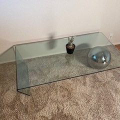 カッテランイタリア グローブ 強化ガラス センターテーブル 定価約38万