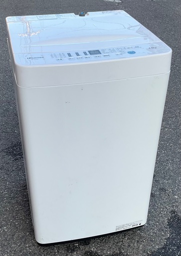【RKGSE-934】特価！ハイセンス/Hisense/4.5kg洗濯機/HW-T45D/中古/2019年製/当社より近隣無料配達OK！