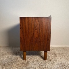 ローズウッド 北欧ビンテージ ベッドサイドボード スクエア