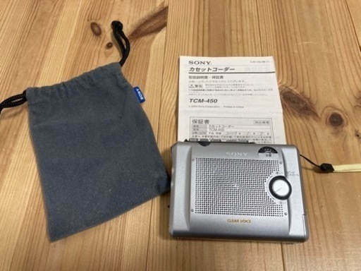 SONY TCM-450 ポータブルカセットレコーダー