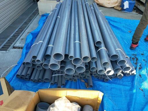 塩ビパイプ新品未使用半切り