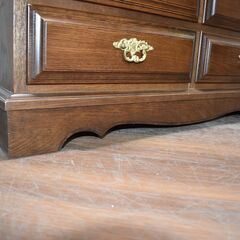 【ヤ取終了7/3】≪y567≫カリモク ヴィンテージ ガラス扉 本棚/ブックシェルフ/キャビネット/リビングボード 上下2分割 50217-06