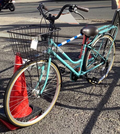 自転車 PARTENZA 27インチ 変速あり ライトブルー【ユーズドユーズ名古屋天白店】J2420