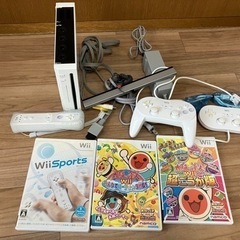 Wii 本体、ソフトセット　太鼓の達人　Wiiスポーツ