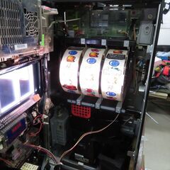 パチスロ実機 緑ドンVIVA2 コイン不用機付き スロット機│江別市の 