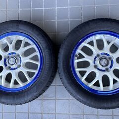 美品★軽自動車用タイヤセット★165/65R14　7～8.5分山