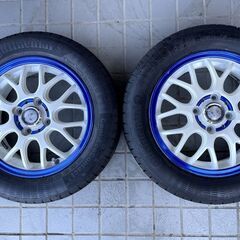 美品★軽自動車用タイヤセット★165/65R14　7～8.5分山