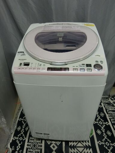 ＳＨＡＲＰ　シャープ　縦型洗濯乾燥機 8kg SHARP ES-TX850-P ピンク　2014年製