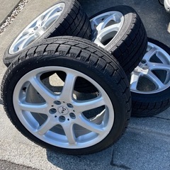送料無料 スタッドレスタイヤホイールセット 215/45R17 87Q ブリヂストン アイスパートナー2 正規品 ウェッズ レオニス ナヴィア06 1