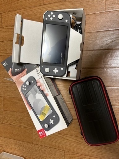 (お渡し者決定)ニンテンドーSwitch liteグレー　美品＋おまけ