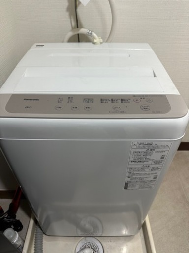 3/18〜21日頃希望 【美品】全自動洗濯機 Panasonic NA-F60B14 2020年式