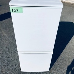 ✨2017年製✨122番 シャープ✨冷凍冷蔵庫✨SJ-D14C-W‼️