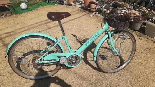 ブリヂストン】BWX ガンメタ&イエロー 26インチ ジュニア車 子供用