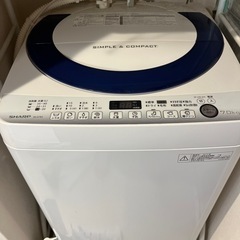 洗濯機SHARP (ES-G7E2)無料