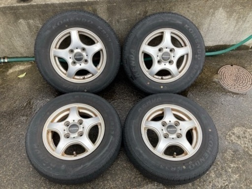12インチ アルミホイール 12×4.00B インセット42 4穴PCD100、145R12 LT