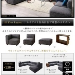 【定価16万円】大型L字デザインソファ