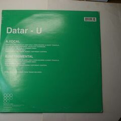 イギリス輸入盤LP Datar-U P&C2003 ハウス系　盤...