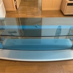テレビボード（テレビ台）:ガラス製