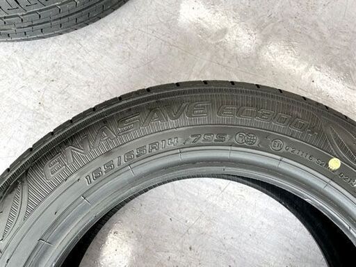 絶妙なデザイン 値下げ! 新車外し 165/65R14ダンロップEC300+鉄