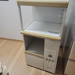 キッチン収納　レンジ台　米びつバイザー美品