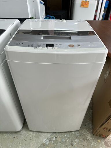 新生活SALE　アクア　4.5キロ洗濯機　2018年製  リサイクルショップ宮崎屋住吉店　23.2.23　ｙ