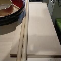 そば打ち道具一式。包丁はありません。