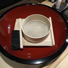 そば打ち道具一式。包丁はありません。