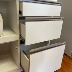 【中古】食器棚（ホワイト）