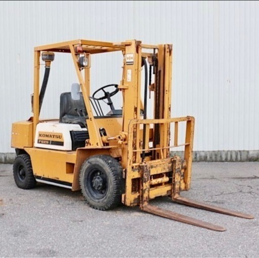 ⚒ コマツ フォークリフト FG25-8 4595時間 2.5ｔ エンジン ガソリン マニュアル 2500kg 重機 中古 動作確認済み 倉庫保管 KOMATSU
