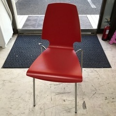 ◼️【中古品】IKEA 椅子 レッド 赤色 おしゃれな椅子