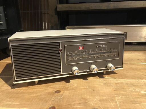 動作品！ Vintage 日立 S-541 真空管ラジオ 60s HITACHI レトロ アンティーク