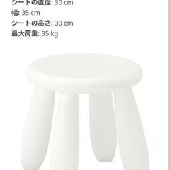 お話中★子供用椅子　IKEA MAMMUT IKEA　未使用