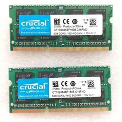 新品 メモリ Crucial 16GB（8GB×2）DDR3L-...