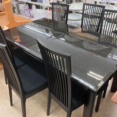 シギヤマ家具 伸縮テーブル 7点セット ダイニングセット No.2715