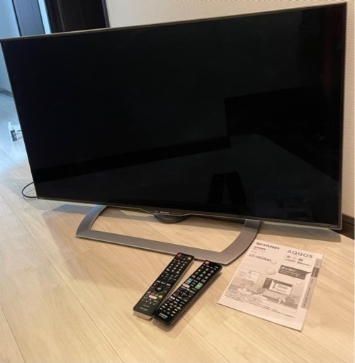 LC-45US40 SHARP シャープ　AQUOS  45型　4K リモコン　取扱説明書付き　訳あり