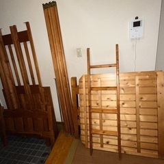 木製組立式2段ベッド