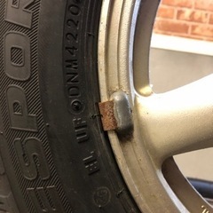 受け渡し者決定】155/65r13スタットレス＋スバル純正アルミ4本セット