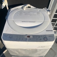 シャープ　洗濯機　ES-GE6B-W 2018年式　訳あり