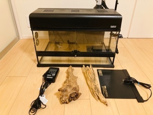 60cm爬虫類用水槽フルセット　フトアゴヒゲトカゲなど