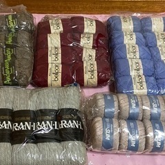 毛糸、レース糸、編み物用品