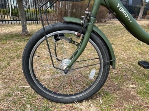 生活雑貨 VIRGO 3段階変速ギア付き 自転車 カーキ色