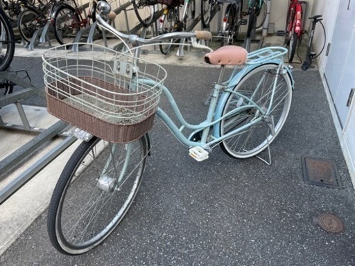 値下げ！ガールズ自転車26インチ中古あさひポンポネットLEDオートライト