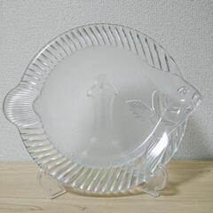 カレイ ガラス製平皿 3枚セット