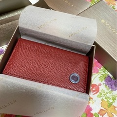 新品未使用　BVLGARI ブルガリ キーケース 赤 ボルドー ワインレッド