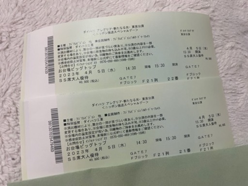 4月5日 シルクドゥソレイユ　アレグリア 東京公演